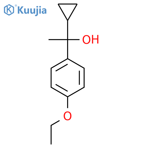 1-cyclopropyl-1-(4-ethoxyphenyl)ethanol structure
