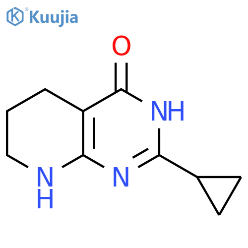 2-cyclopropyl-3H,4H,5H,6H,7H,8H-pyrido2,3-dpyrimidin-4-one structure