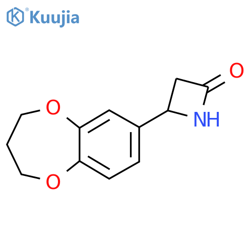 4-(3,4-dihydro-2H-1,5-benzodioxepin-7-yl)azetidin-2-one structure
