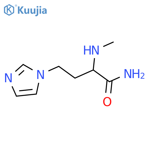 4-(1H-imidazol-1-yl)-2-(methylamino)butanamide structure
