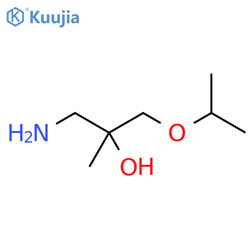 1-amino-2-methyl-3-(propan-2-yloxy)propan-2-ol structure