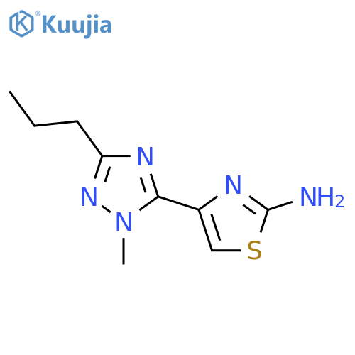 4-(1-methyl-3-propyl-1H-1,2,4-triazol-5-yl)-1,3-thiazol-2-amine structure