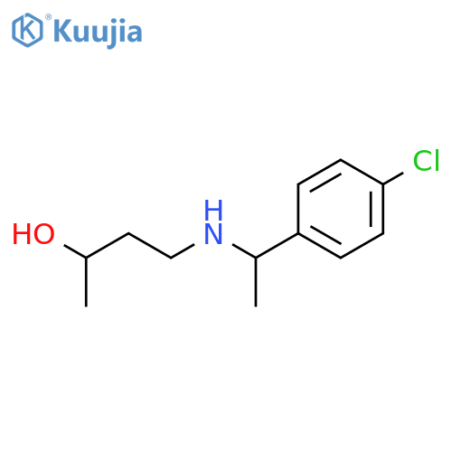 4-{1-(4-chlorophenyl)ethylamino}butan-2-ol structure