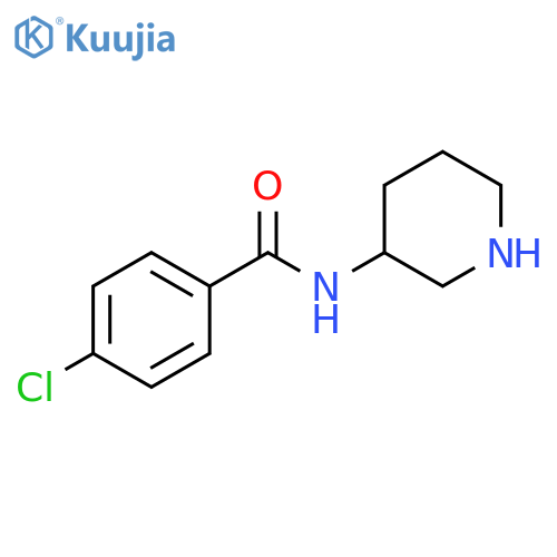 Benzamide, 4-chloro-N-3-piperidinyl- structure