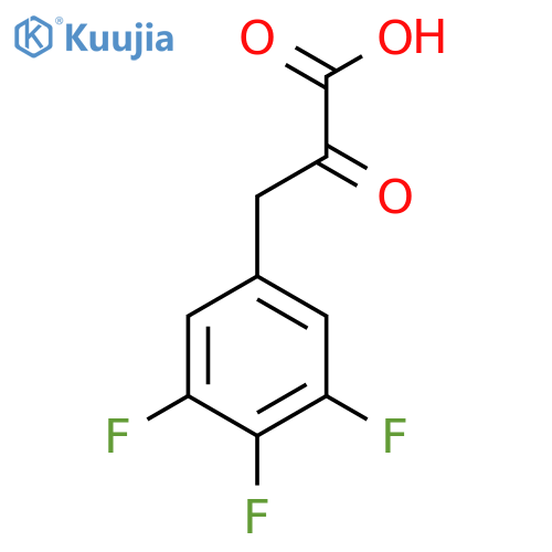 2-Oxo-3-(3,4,5-trifluorophenyl)propanoic acid structure