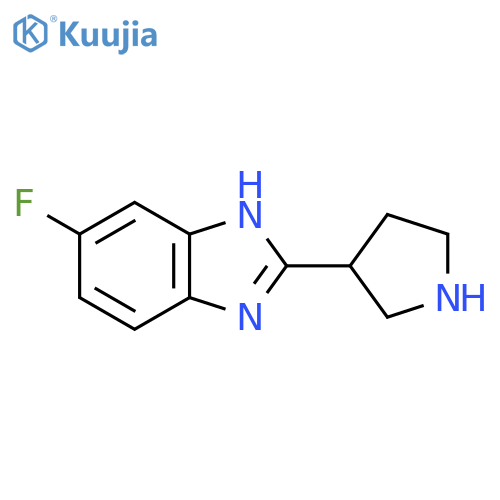 5-fluoro-2-(pyrrolidin-3-yl)-1H-1,3-benzodiazole structure