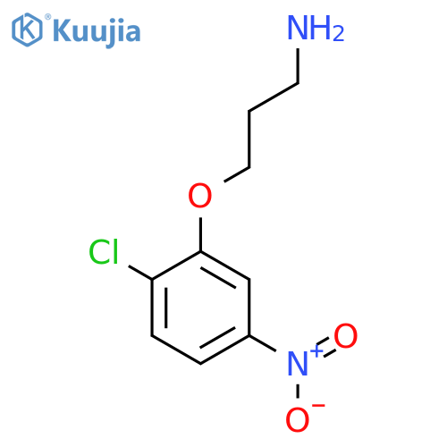 3-(2-chloro-5-nitrophenoxy)propan-1-amine structure