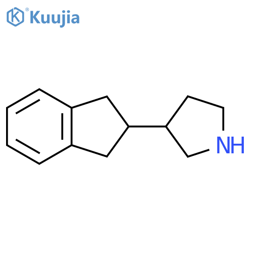3-(2,3-dihydro-1H-inden-2-yl)pyrrolidine structure