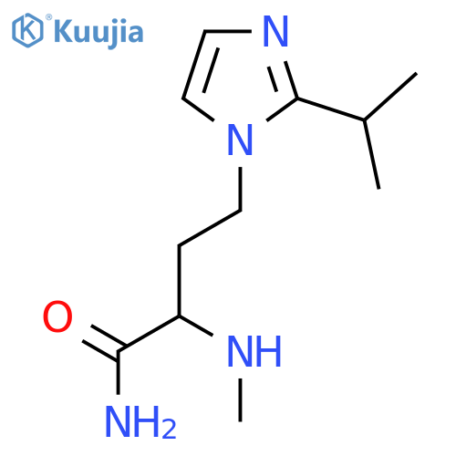 2-(methylamino)-4-2-(propan-2-yl)-1H-imidazol-1-ylbutanamide structure