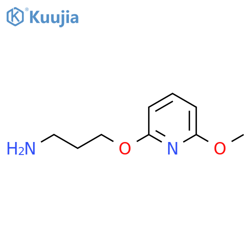 3-(6-methoxypyridin-2-yl)oxypropan-1-amine structure
