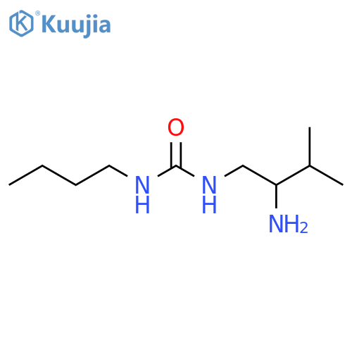 3-(2-amino-3-methylbutyl)-1-butylurea structure