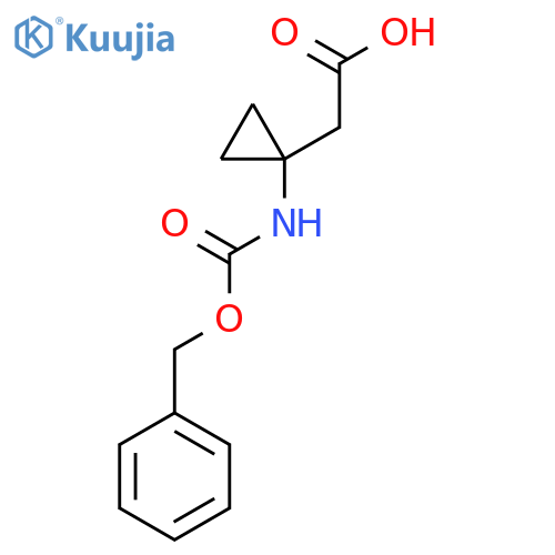 2-(1-(((Benzyloxy)carbonyl)amino)cyclopropyl)acetic acid structure