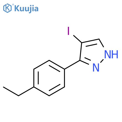 3-(4-Ethyl-phenyl)-4-iodo-1H-pyrazole structure