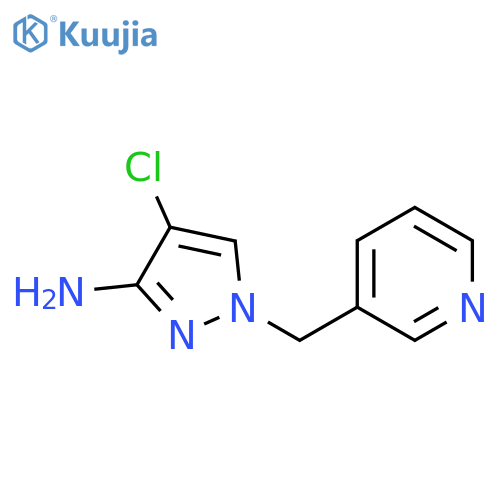 4-chloro-1-(pyridin-3-yl)methyl-1H-pyrazol-3-amine structure