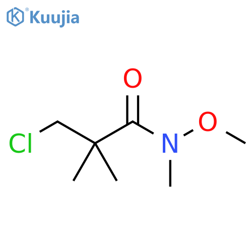 3-chloro-N-methoxy-N,2,2-trimethylpropanamide structure