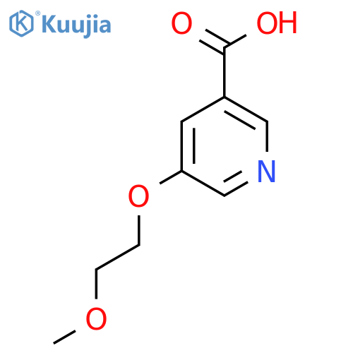 5-(2-Methoxyethoxy)pyridine-3-carboxylic acid structure
