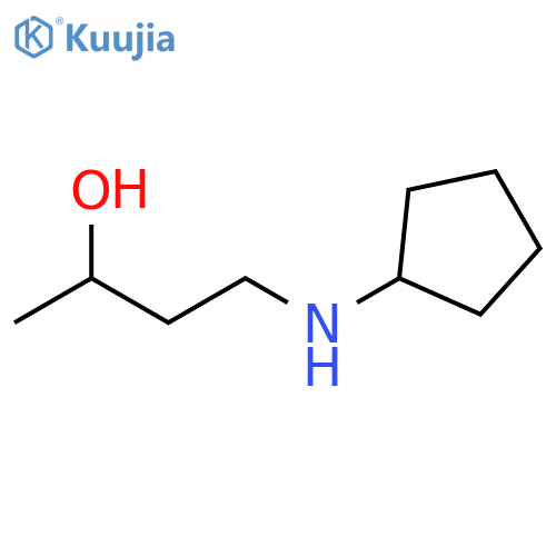 4-(cyclopentylamino)butan-2-ol structure