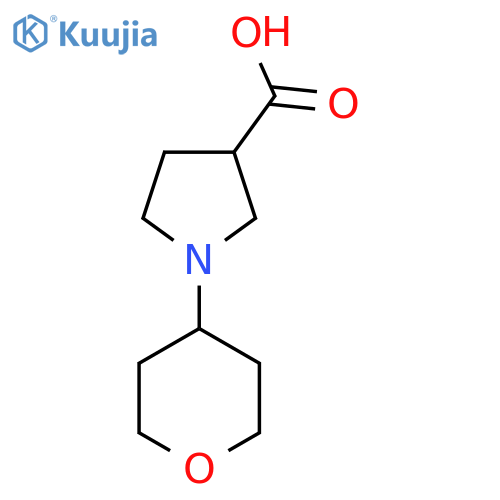1-(Oxan-4-yl)pyrrolidine-3-carboxylic acid structure