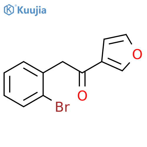 2-(2-bromophenyl)-1-(furan-3-yl)ethan-1-one structure