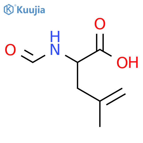 2-formamido-4-methylpent-4-enoic acid structure