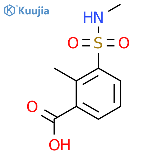2-Methyl-3-(methylsulfamoyl)benzoic acid structure