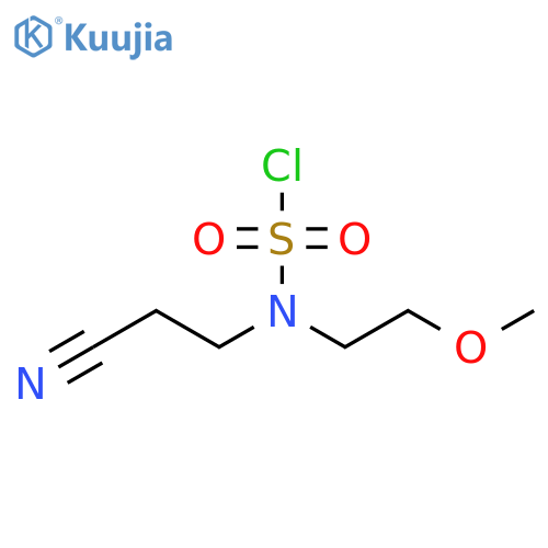 3-(chlorosulfonyl)(2-methoxyethyl)aminopropanenitrile structure
