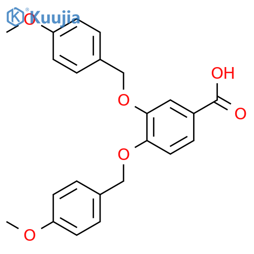 Benzoic acid, 3,4-bis[(4-methoxyphenyl)methoxy]- structure