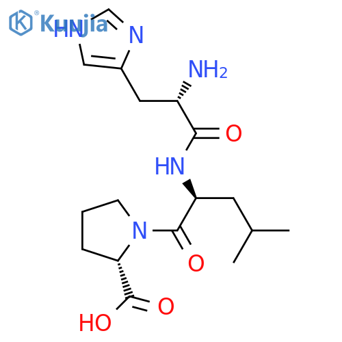 L-Proline, L-histidyl-L-leucyl- structure
