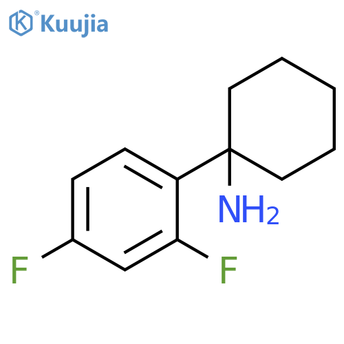 1-(2,4-difluorophenyl)cyclohexan-1-amine structure