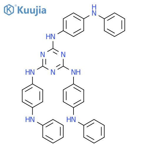 1,3,5-Triazine-2,4,6-triamine, N,N',N''-tris[4-(phenylamino)phenyl]- structure