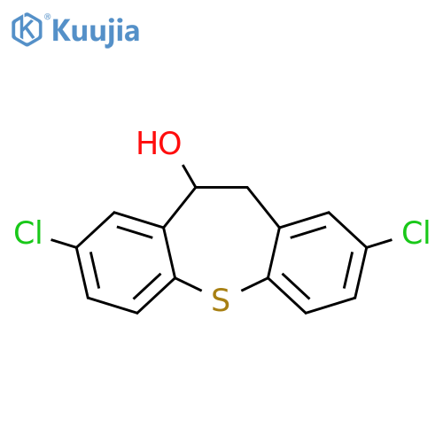 Dibenzo[b,f]thiepin-10-ol, 2,8-dichloro-10,11-dihydro- structure