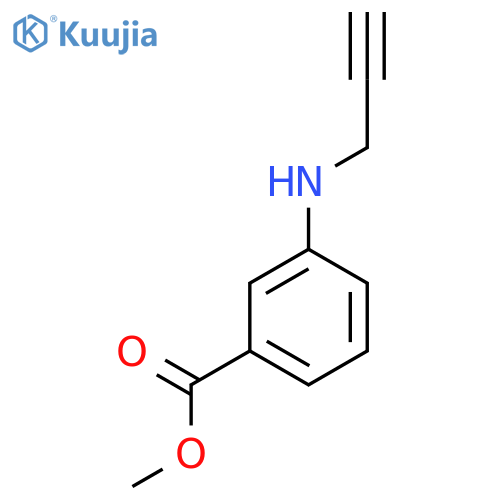 Methyl 3-[(prop-2-yn-1-yl)amino]benzoate structure