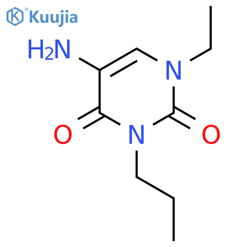 5-Amino-1-ethyl-3-propyl-1,2,3,4-tetrahydropyrimidine-2,4-dione structure