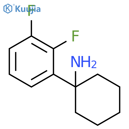 1-(2,3-difluorophenyl)cyclohexan-1-amine structure