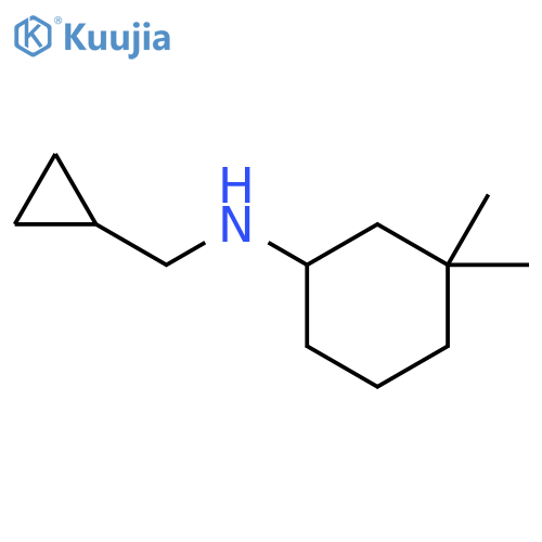 Cyclohexanamine, N-(cyclopropylmethyl)-3,3-dimethyl- structure