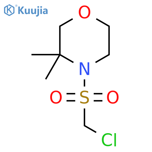 4-Chloromethanesulfonyl-3,3-dimethylmorpholine structure