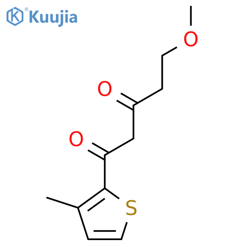 5-methoxy-1-(3-methylthiophen-2-yl)pentane-1,3-dione structure