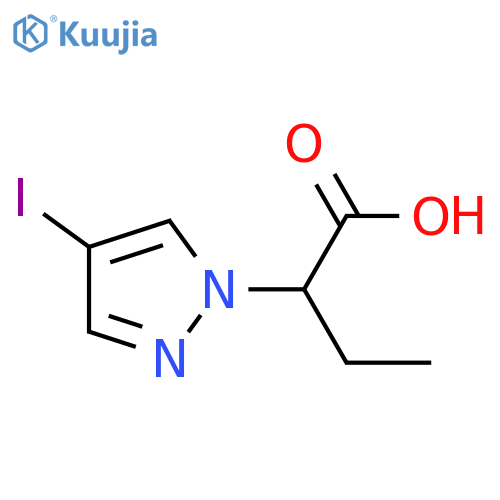 2-(4-Iodo-pyrazol-1-yl)-butyric acid structure