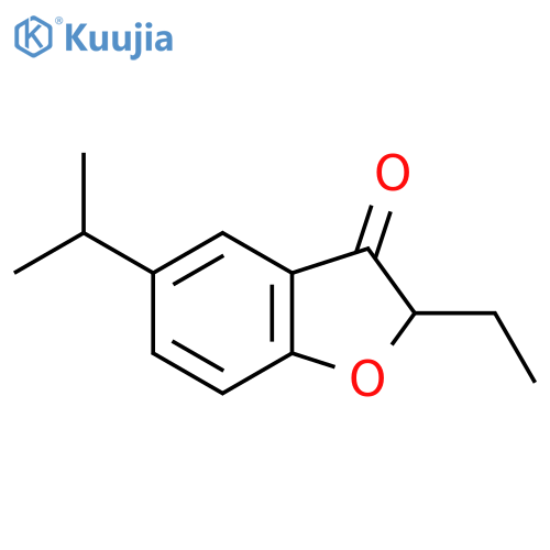 2-Ethyl-5-(propan-2-yl)-2,3-dihydro-1-benzofuran-3-one structure