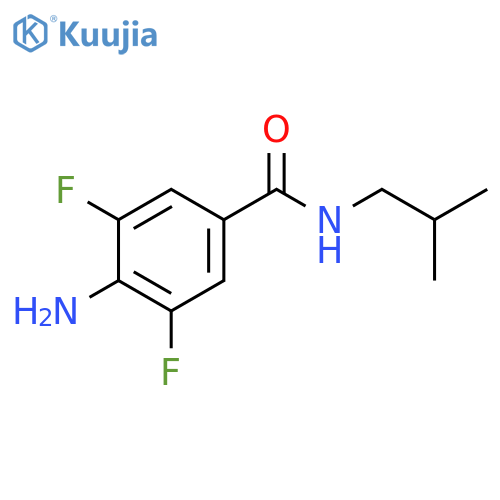 4-amino-3,5-difluoro-N-(2-methylpropyl)benzamide structure