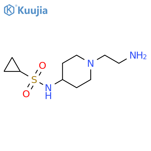 Cyclopropanesulfonamide, N-[1-(2-aminoethyl)-4-piperidinyl]- structure