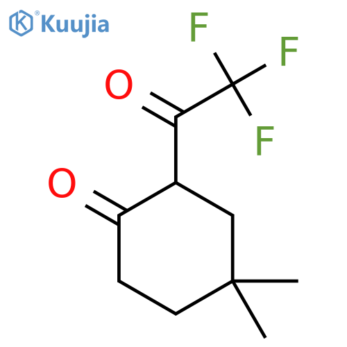 4,4-Dimethyl-2-(trifluoroacetyl)cyclohexan-1-one structure