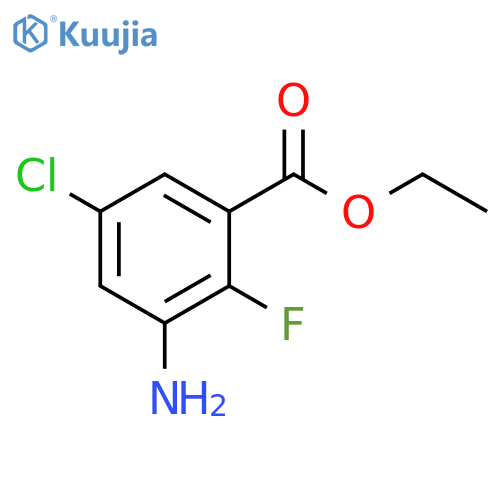 Benzoic acid, 3-amino-5-chloro-2-fluoro-, ethyl ester structure