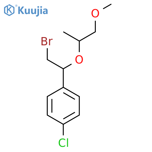 1-{2-bromo-1-(1-methoxypropan-2-yl)oxyethyl}-4-chlorobenzene structure
