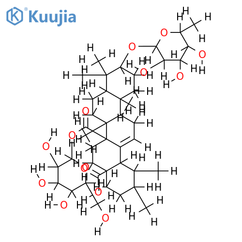 quinovic acid 3beta-O-beta-D-fucopyranosyl-(27->1)-beta-D-glucopyranosylester structure