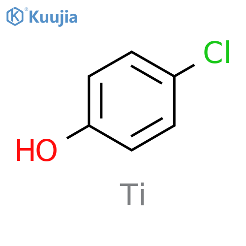 Phenol, 4-chloro-, titanium(4+) salt structure