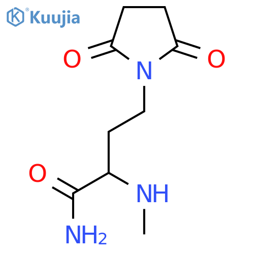 4-(2,5-dioxopyrrolidin-1-yl)-2-(methylamino)butanamide structure