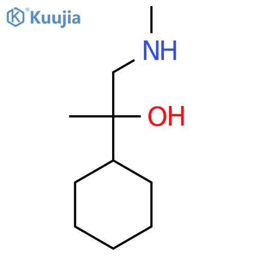 2-cyclohexyl-1-(methylamino)propan-2-ol structure
