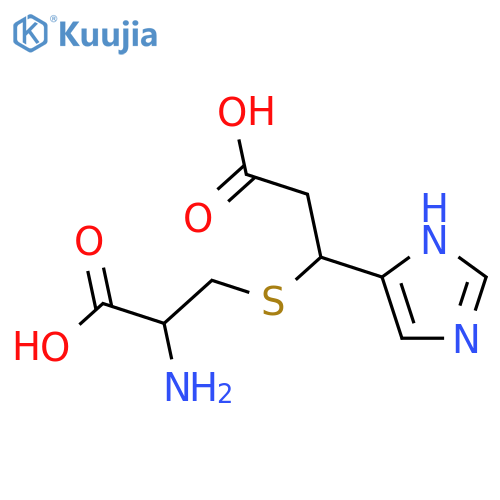 1H-Imidazole-5-propanoicacid, b-[(2-amino-2-carboxyethyl)thio]- structure