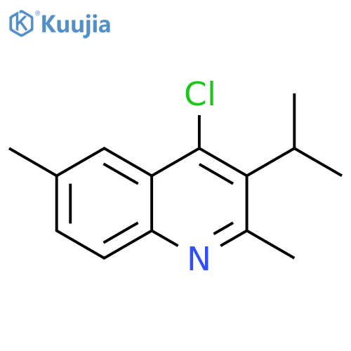 4-Chloro-3-isopropyl-2,6-dimethylquinoline structure